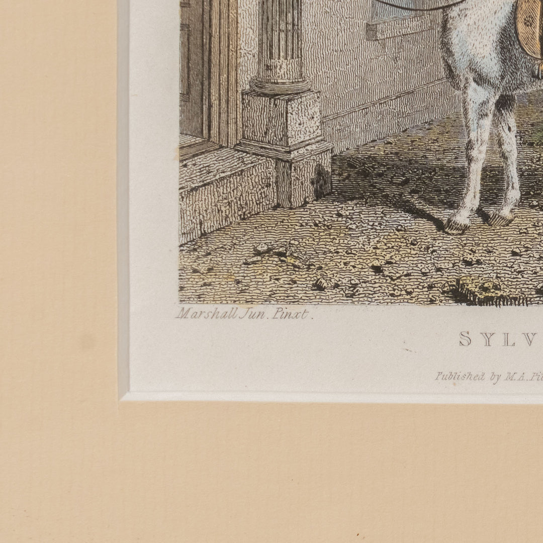 『SYLVIA, A Lady's Pony』貴婦人の乗馬用として愛されていた白馬シルヴィアの肖像画 アートピース