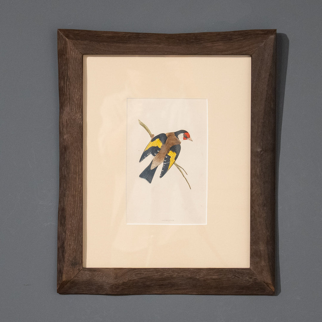 『GOLDFINCH』木の枝に佇む美しいゴシキヒワを描いた アートピース