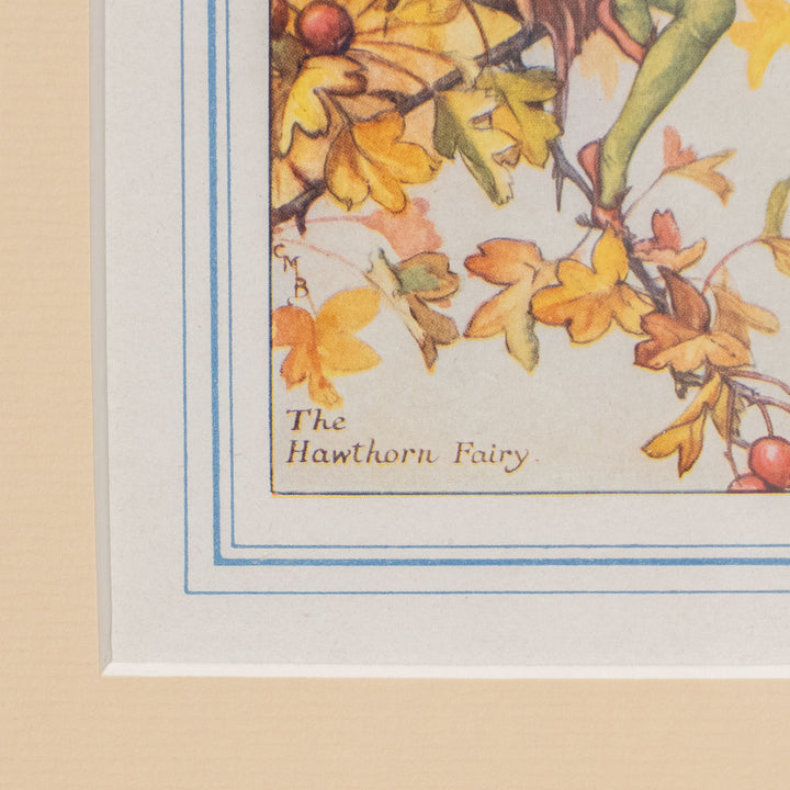 『The HAWTHORN Fairy』赤茶色のどんぐり帽子が愛らしいホーソーンの妖精 アートピース