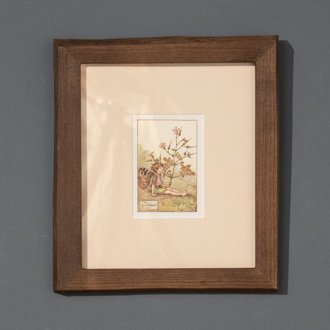 『The HERB ROBERT Fairy』 美しい蛾の羽根を持つハーブロバートの妖精 アートピース