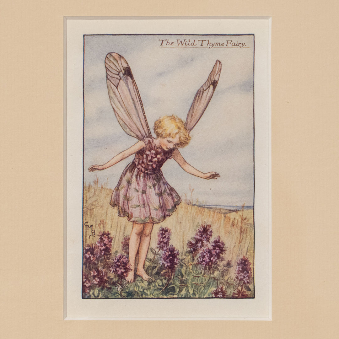 『The WILD THYME Fairy』可憐な花々に囲まれて微笑むワイルドタイムの妖精 アートピース