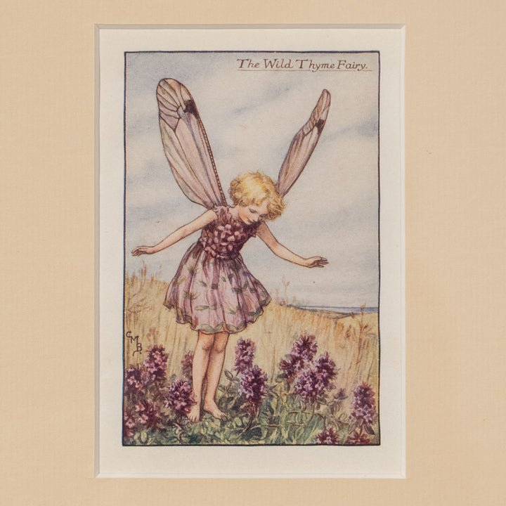 『The WILD THYME Fairy』可憐な花々に囲まれて微笑むワイルドタイムの妖精 アートピース