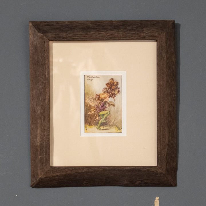 『The BURDOCK Fairy』トゲトゲのゴボウの実を背負い軽快に駆け抜けていく妖精 アートピース
