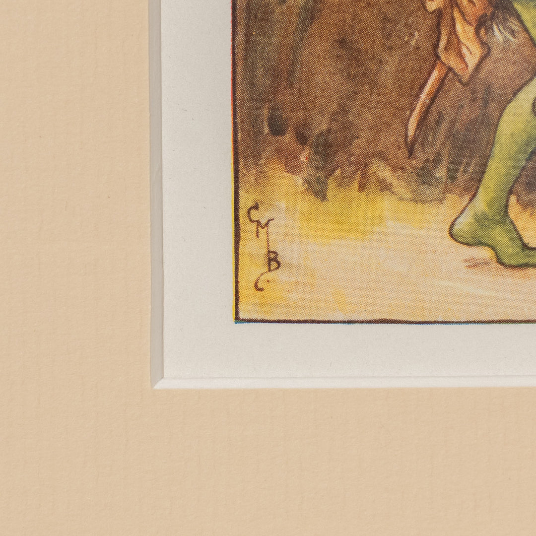 『The BURDOCK Fairy』トゲトゲのゴボウの実を背負い軽快に駆け抜けていく妖精 アートピース