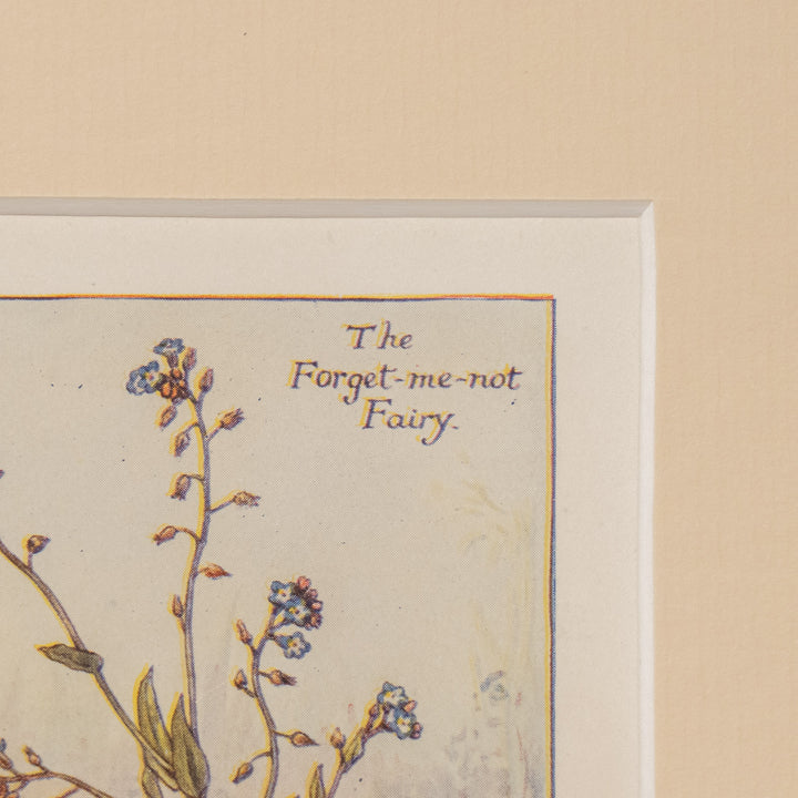 『The FORGET-ME-NOT Fairy』澄んだ瞳で見上げるワスレナグサの妖精 アートピース