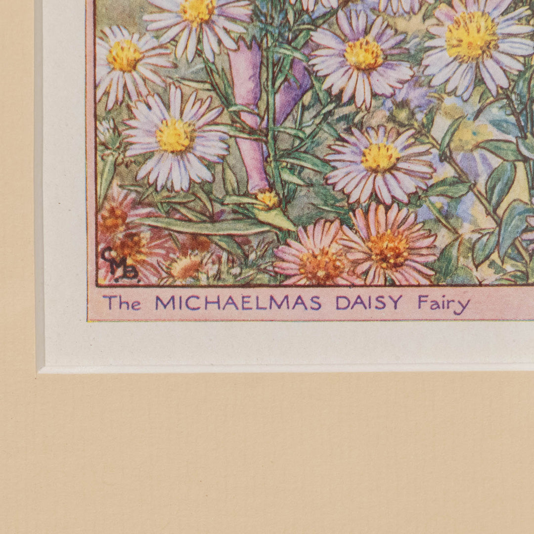 『The MICHAELMAS DAISY Fairy』優しく微笑むミカエルマスデイジーの妖精 アートピース