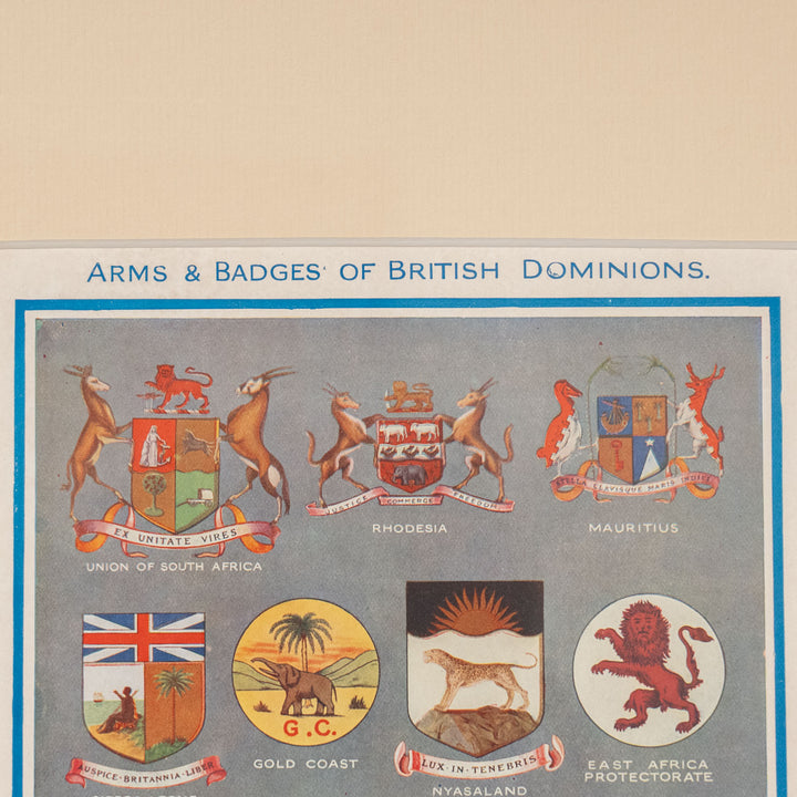 『ARMS & BADGES OF BRITISH DOMINIONS. Ⅲ 』世界を統治した公式紋章の競演 アートピース