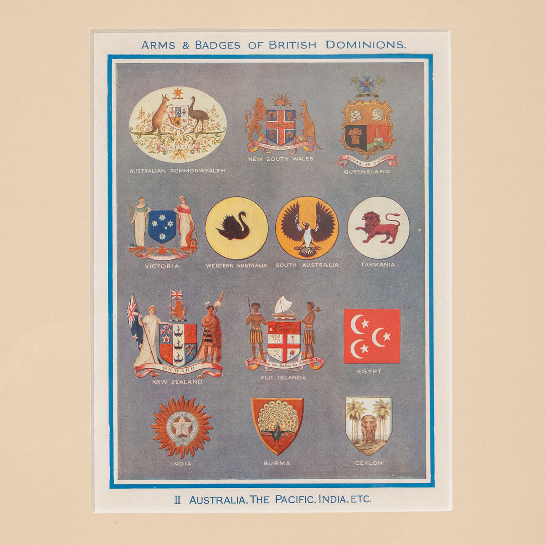 『ARMS & BADGES OF BRITISH DOMINIONS. II 』世界を統治した公式紋章の競演 アートピース