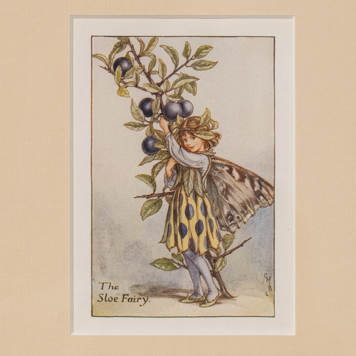 『The SLOE Fairy』スローの実を誇らしげに収穫する妖精 アートピース