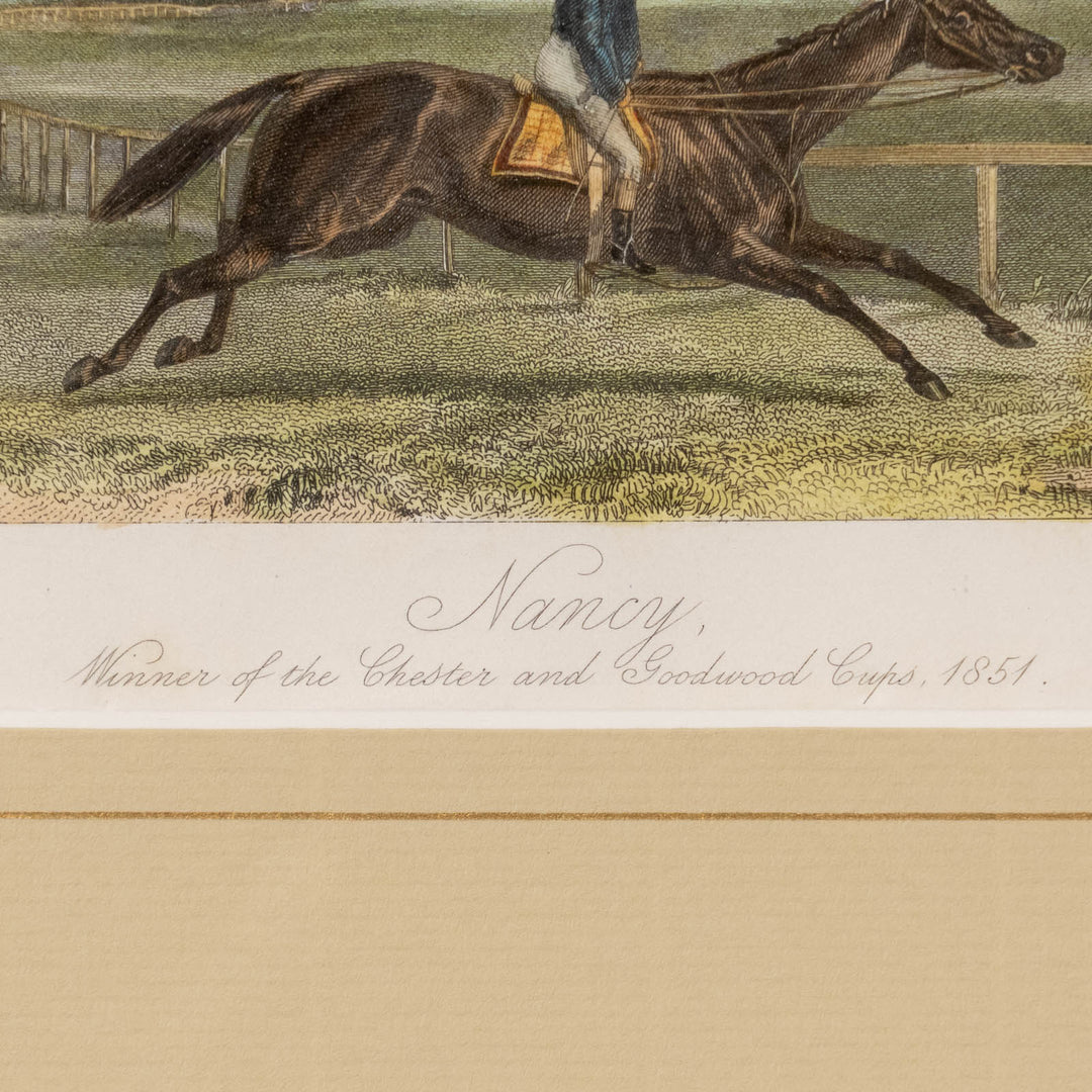 『Nancy, Winner of the Chester and Goodwood Cups, 1851』英国競馬界の女王ナンシーの肖像画 アートピース
