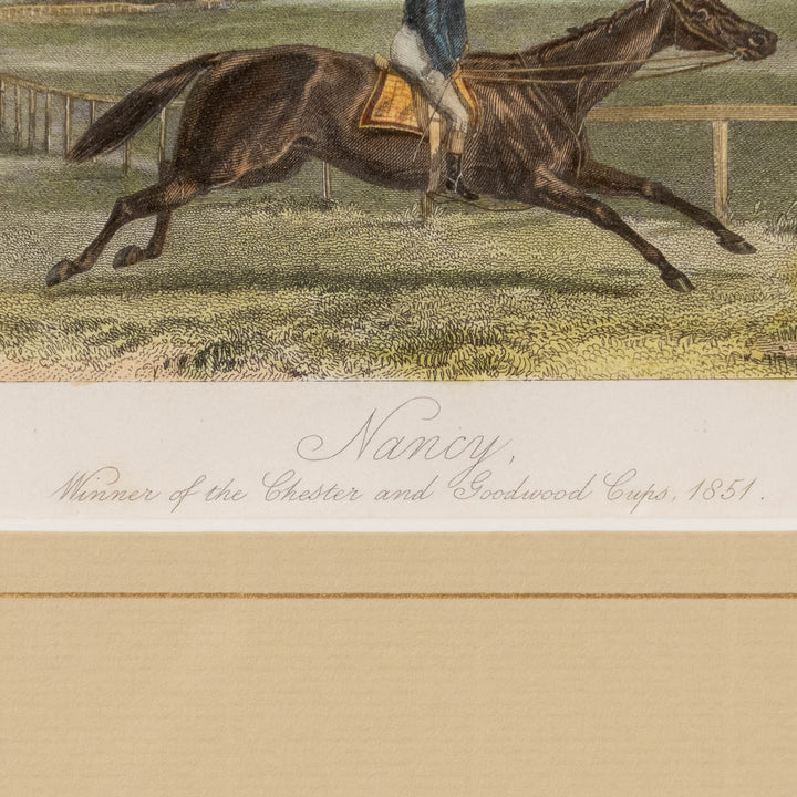 『Nancy, Winner of the Chester and Goodwood Cups, 1851』英国競馬界の女王ナンシーの肖像画 アートピース