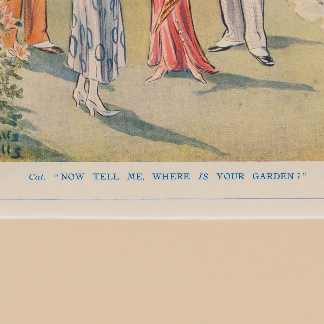 『NOW TELL ME, WHERE IS YOUR GARDEN?』お庭を巡る上流階級のマナーがテーマ コミックアートピース