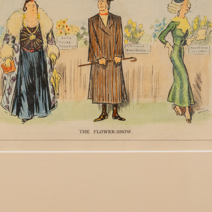 『THE FLOWER-SHOW』人間を花に見立てたユーモラスな一枚 コミックアートピース