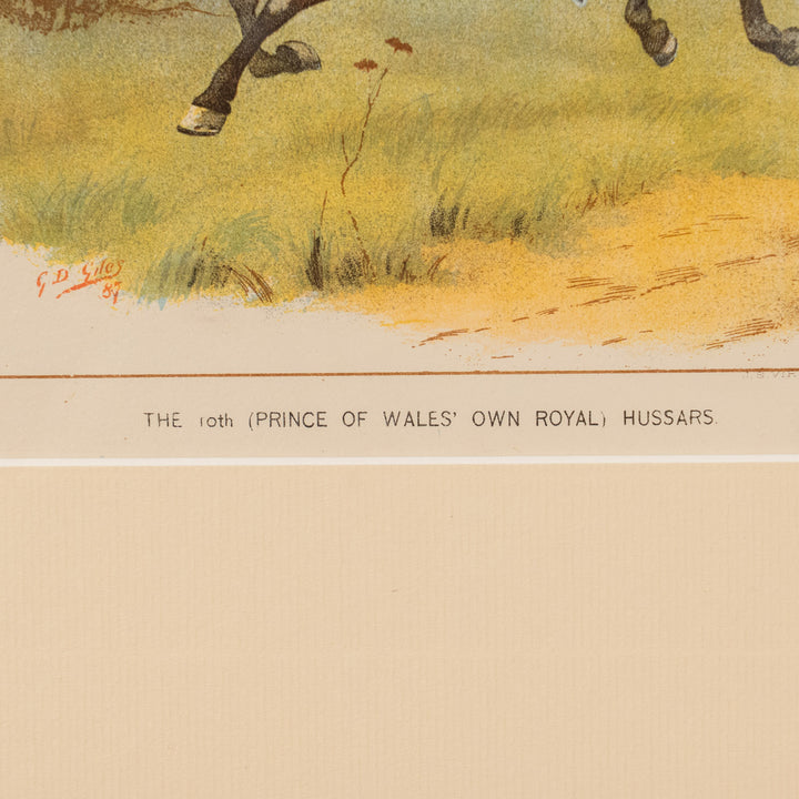 『THE 10th (PRINCE OF WALES' OWN ROYAL) HUSSARS』英国陸軍のエリート軽騎兵 アートピース