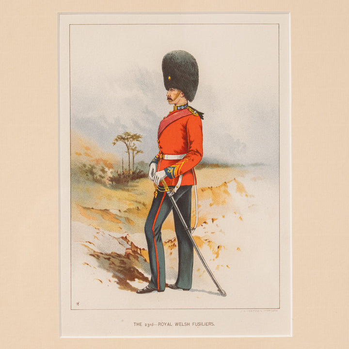 『THE 23rd ROYAL WELSH FUSILIERS』誇り高き名門歩兵連隊 アートピース