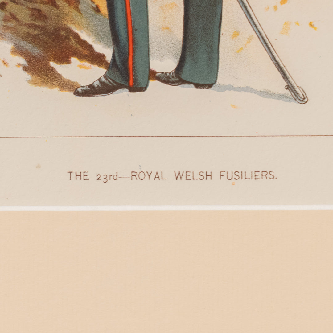 『THE 23rd ROYAL WELSH FUSILIERS』誇り高き名門歩兵連隊 アートピース