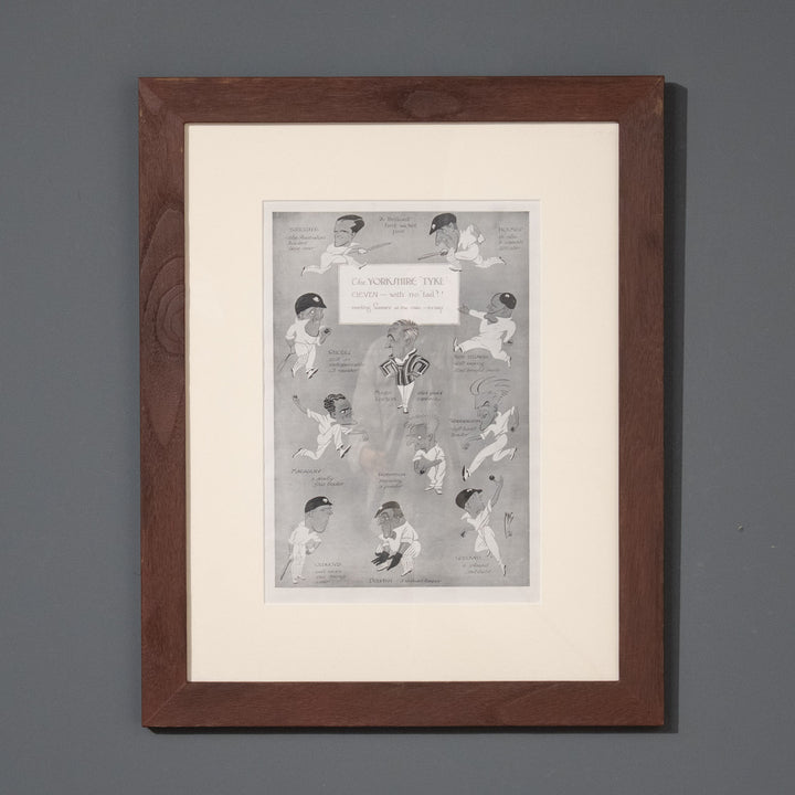 『The Yorkshire eleven 』クリケットリーグで優勝時の選手を描いた アートピース
