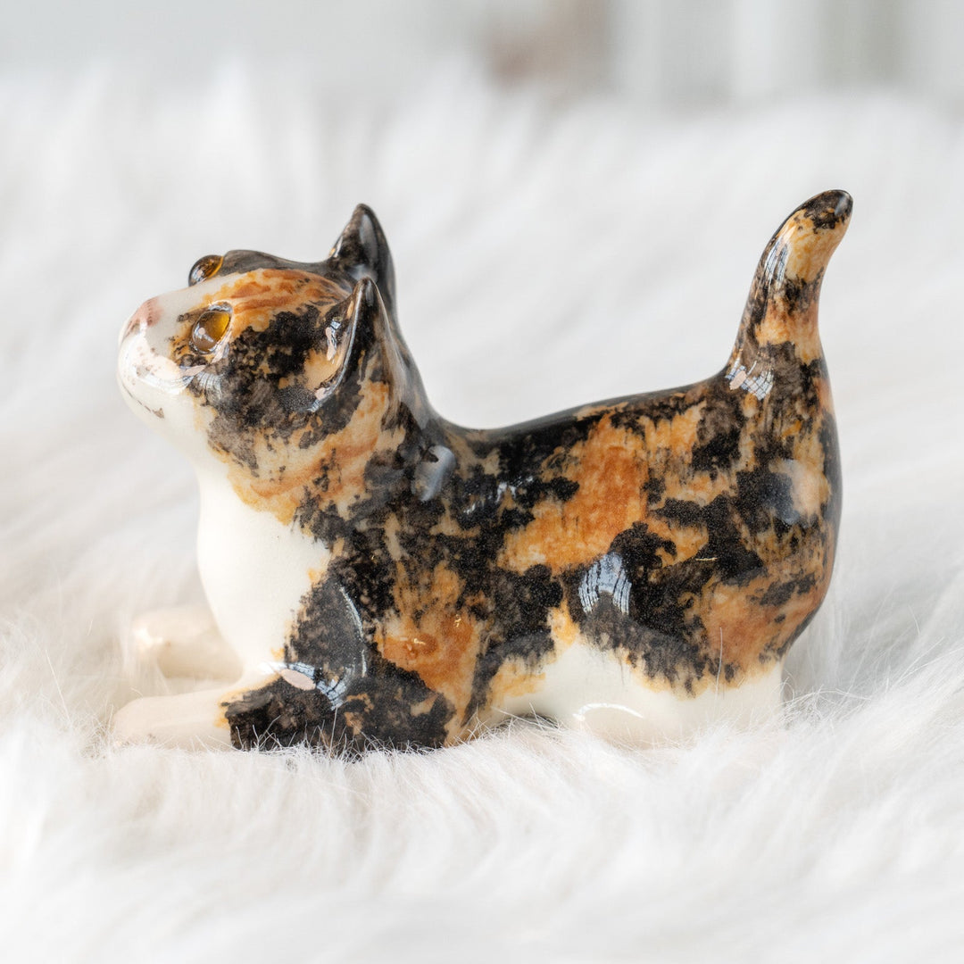 【Winstanley Cat ウィンスタンレイ キャット】今にも飛びかかりそうな躍動感あるフォルム キャリコ 三毛猫 /25L