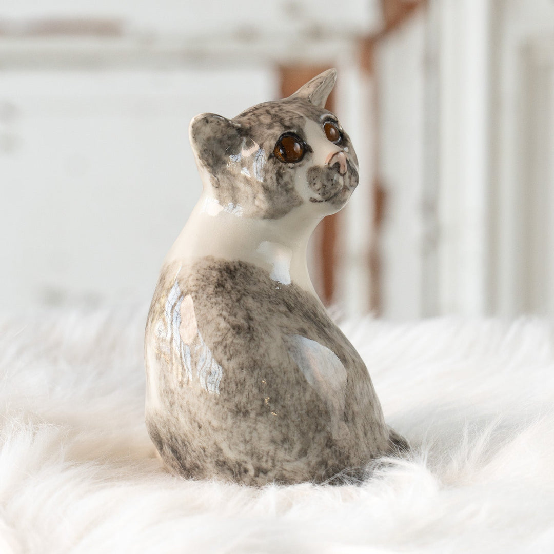 【Winstanley Cat ウィンスタンレイ キャット】振り返った物憂げな表情が印象的 ハートマーク バイカラー ブチ猫 /25L