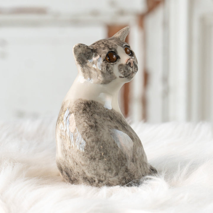 【Winstanley Cat ウィンスタンレイ キャット】振り返った物憂げな表情が印象的 ハートマーク バイカラー ブチ猫 /25L