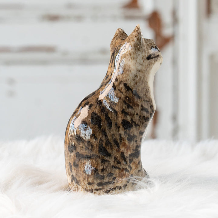 【Winstanley Cat ウィンスタンレイ キャット】チラリとこちらを気にする表情が印象的 シルバータビー サバトラ猫 /25L