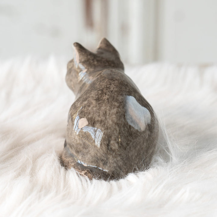 【Winstanley Cat ウィンスタンレイ キャット】姿勢を低くして獲物を狙う グレー 灰猫 /25L