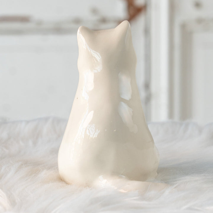 【Winstanley Cat ウィンスタンレイ キャット】どっしりしたフォルムがたまらない可愛さ オッドアイ スノーウィ 白猫 /25L-B