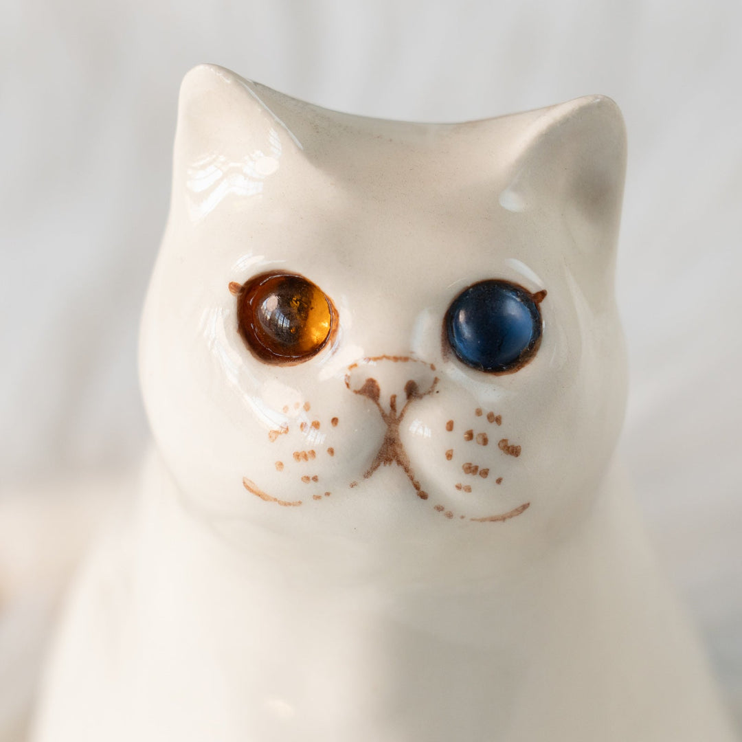 【Winstanley Cat ウィンスタンレイ キャット】どっしりしたフォルムがたまらない可愛さ オッドアイ スノーウィ 白猫 /25L-B