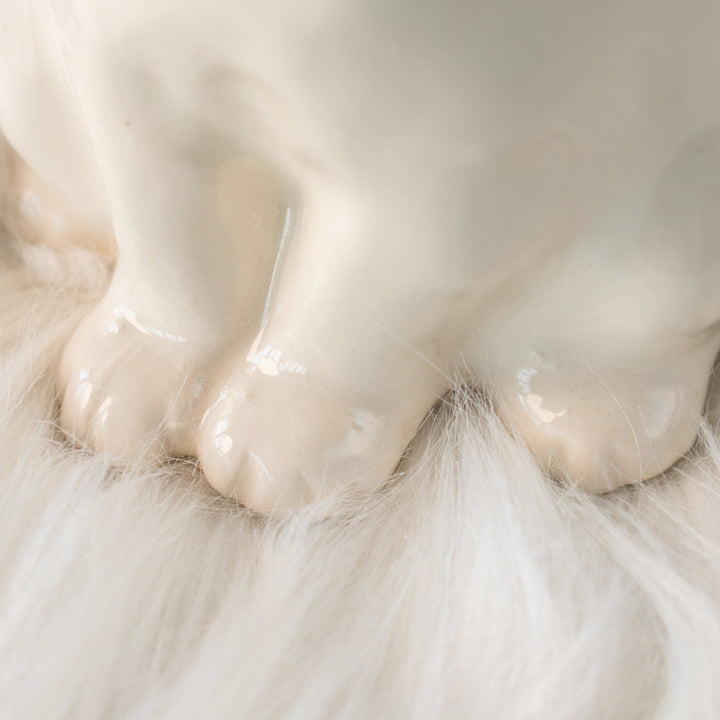 【Winstanley Cat ウィンスタンレイ キャット】どっしりしたフォルムがたまらない可愛さ オッドアイ スノーウィ 白猫 /25L-B