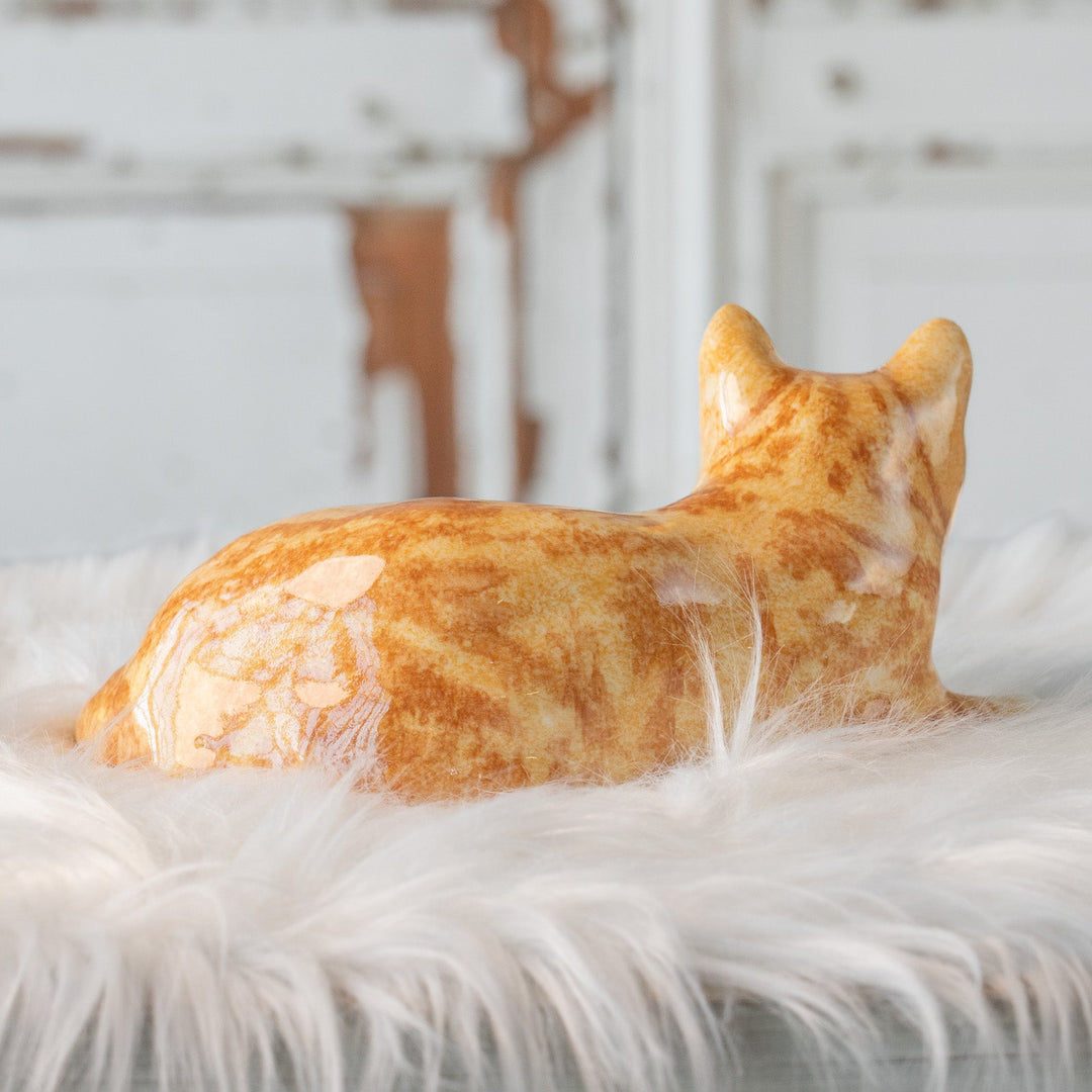 【Winstanley Cat ウィンスタンレイ キャット】ゆったりとくつろぐ姿が愛らしい ジンジャー 茶トラ猫 /25L