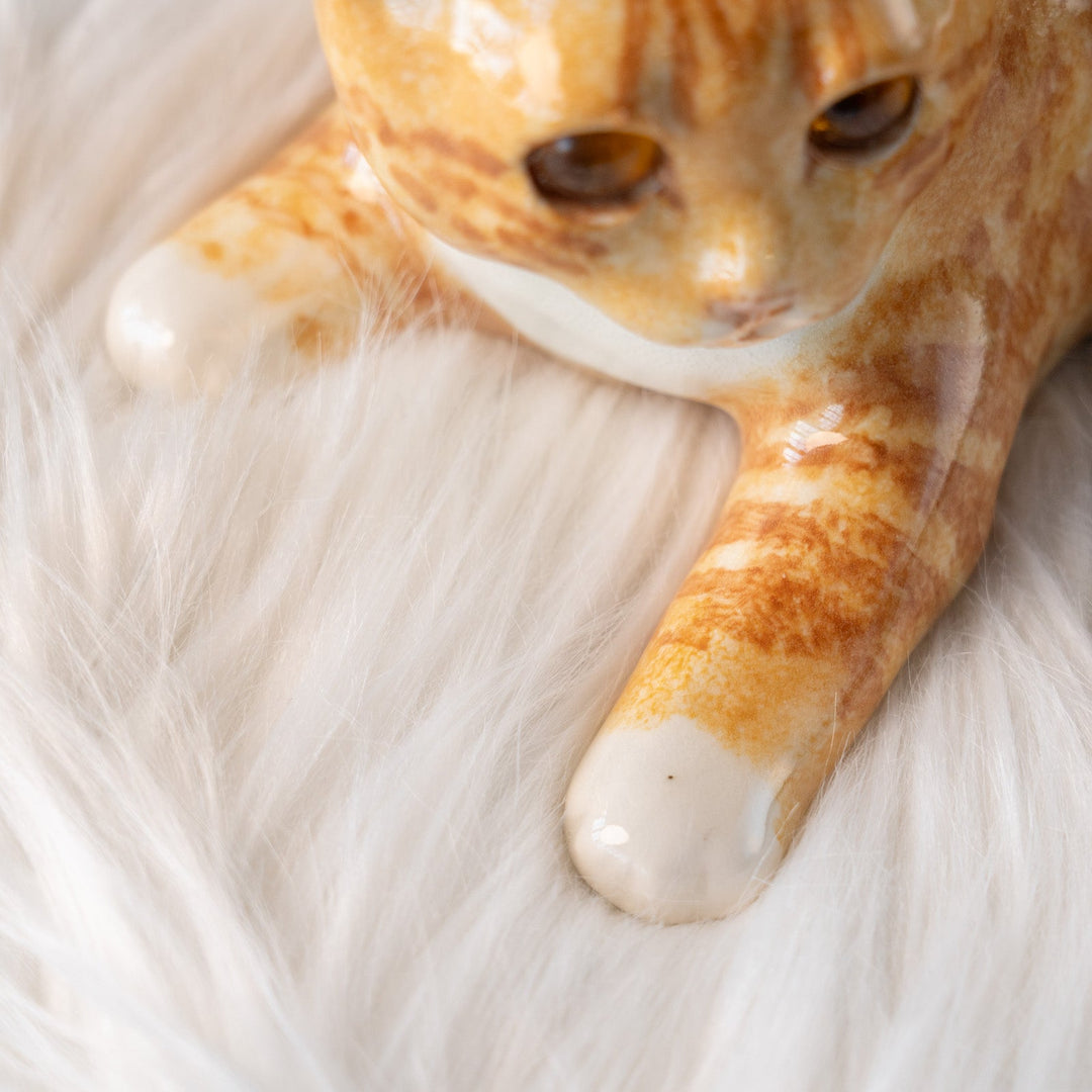 【Winstanley Cat ウィンスタンレイ キャット】ゆったりとくつろぐ姿が愛らしい ジンジャー 茶トラ猫 /25L