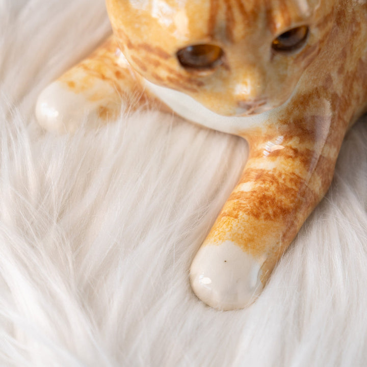 【Winstanley Cat ウィンスタンレイ キャット】ゆったりとくつろぐ姿が愛らしい ジンジャー 茶トラ猫 /25L