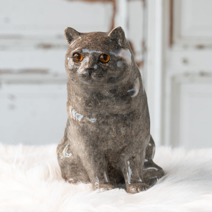 【Winstanley Cat ウィンスタンレイ キャット】ずんぐりしたフォルムがたまらない愛らしさ グレー 灰猫 /25L