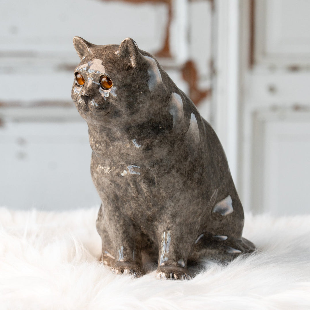 【Winstanley Cat ウィンスタンレイ キャット】ずんぐりしたフォルムがたまらない愛らしさ グレー 灰猫 /25L