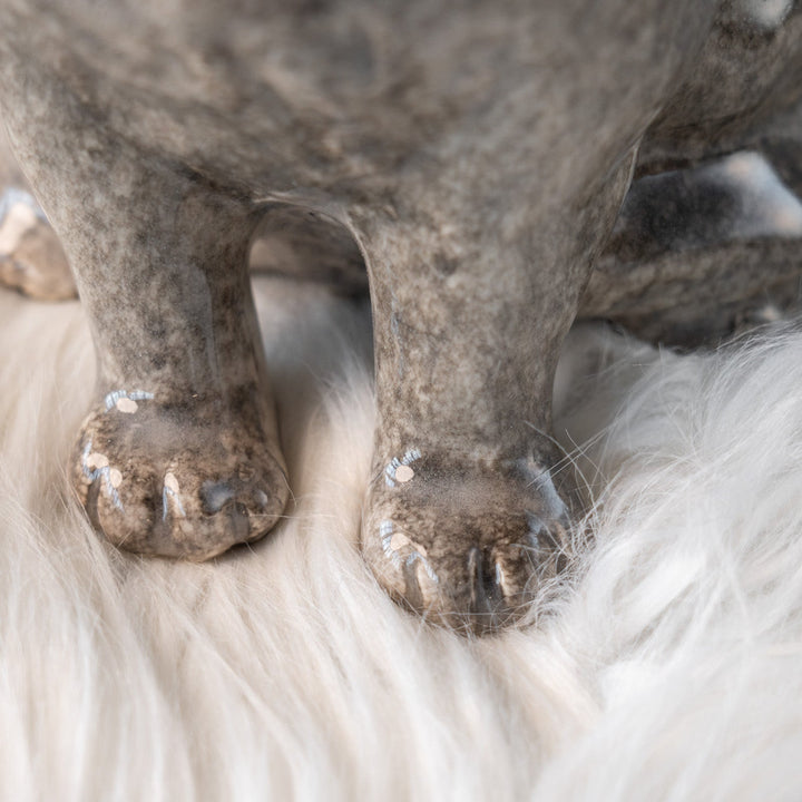 【Winstanley Cat ウィンスタンレイ キャット】ずんぐりしたフォルムがたまらない愛らしさ グレー 灰猫 /25L