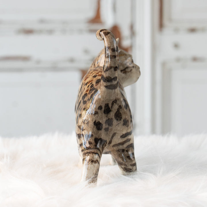 【Winstanley Cat ウィンスタンレイ キャット】丸い顔にくるんとした尻尾がチャーミング ブラウンラビ― キジトラ猫 /25L