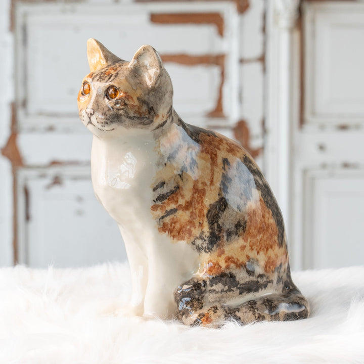 【Winstanley Cat ウィンスタンレイ キャット】じっと観察するような表情が印象的 キャリコタビー 三毛トラ猫 /25L