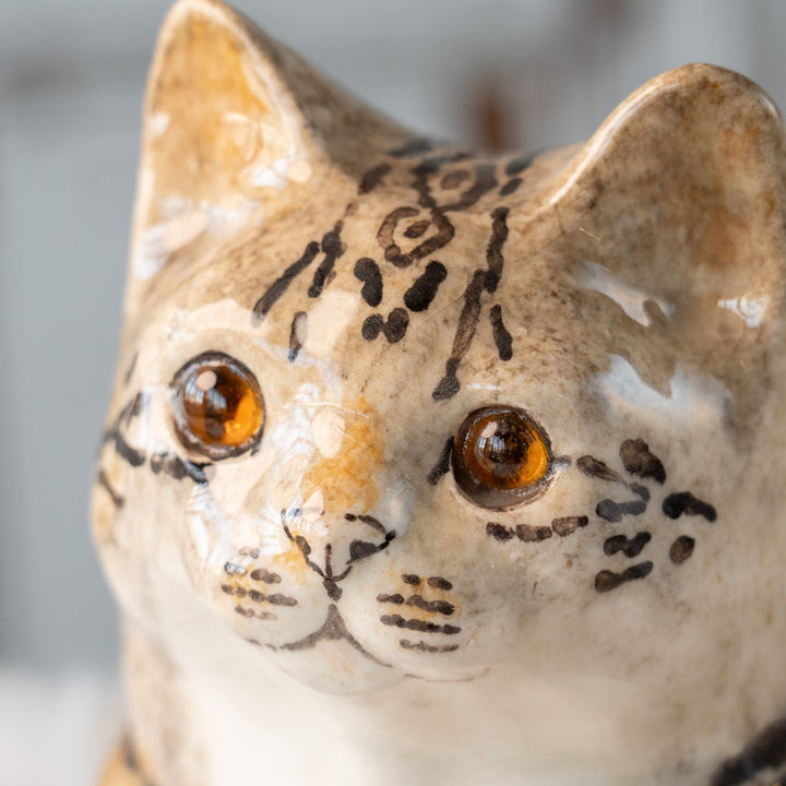 【Winstanley Cat ウィンスタンレイ キャット】凛とした表情で風格のある佇まい ブラウンタビー キジトラ猫 /25L