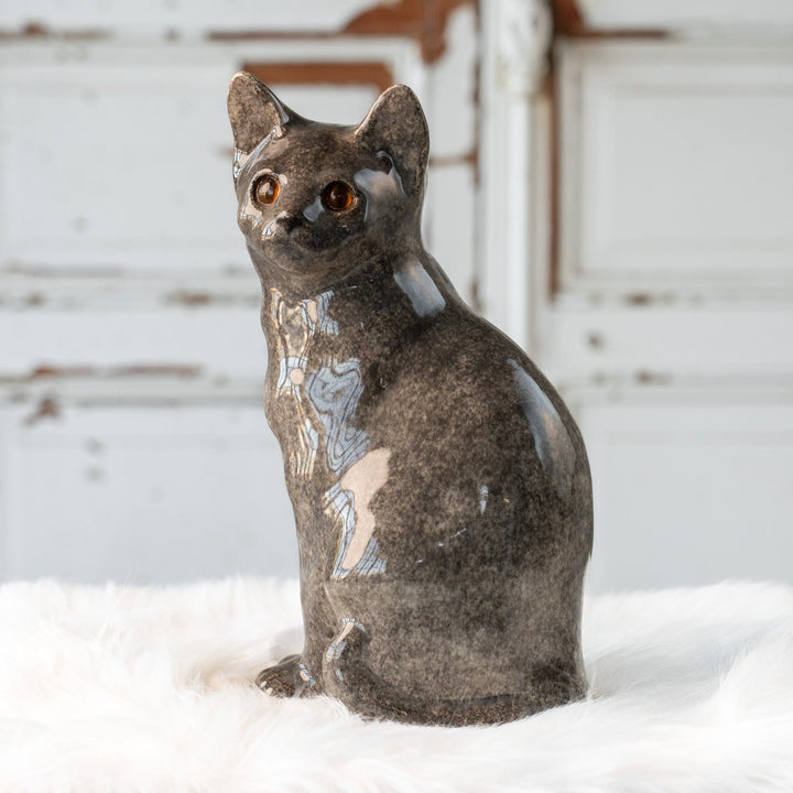 【Winstanley Cat ウィンスタンレイ キャット】おすまし顔でこちらを見つめる グレー 灰猫 /25L