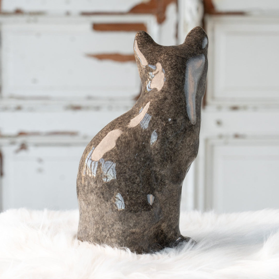 【Winstanley Cat ウィンスタンレイ キャット】おすまし顔でこちらを見つめる グレー 灰猫 /25L