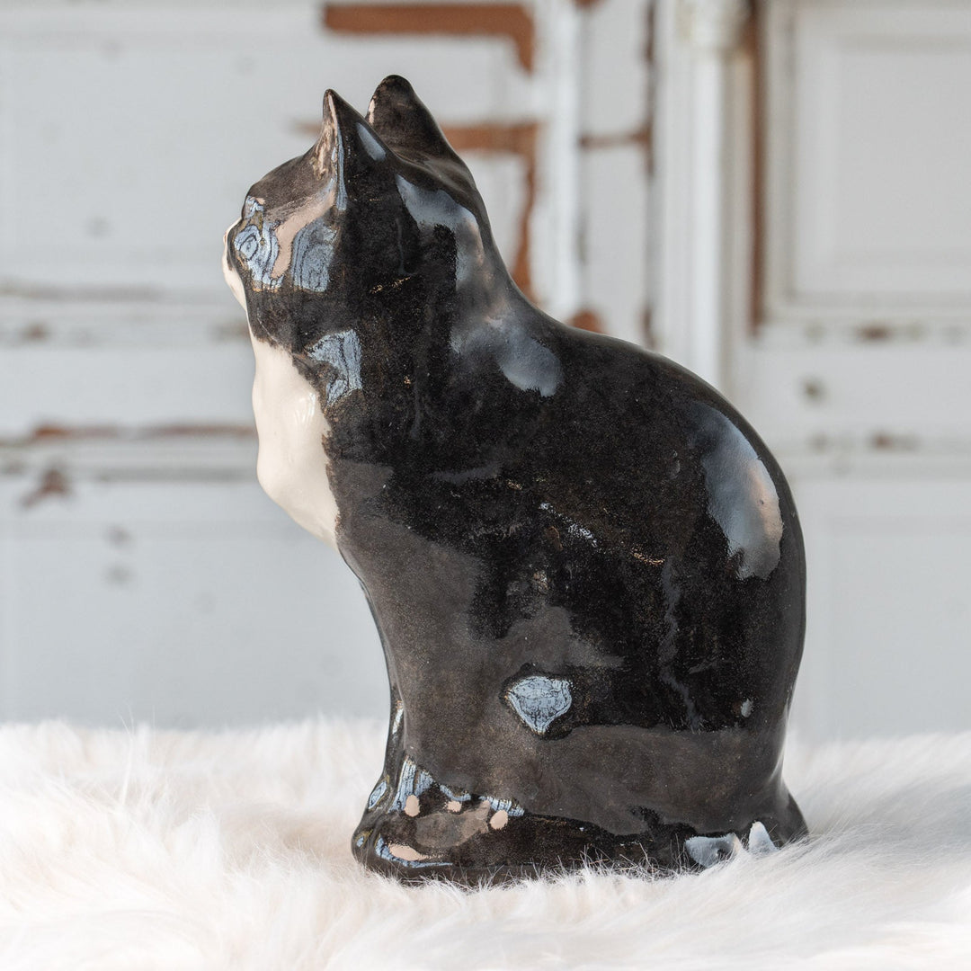 【Winstanley Cat ウィンスタンレイ キャット】遠くを見つめる物憂げな表情が印象的 タキシード 白黒猫 /25L