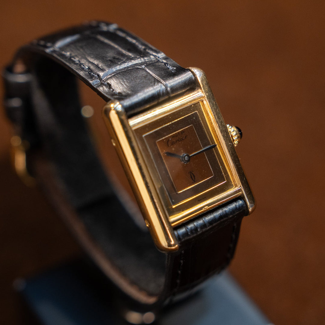 レディース【Cartier カルティエ】マストタンク SM トリロジー 1980年代