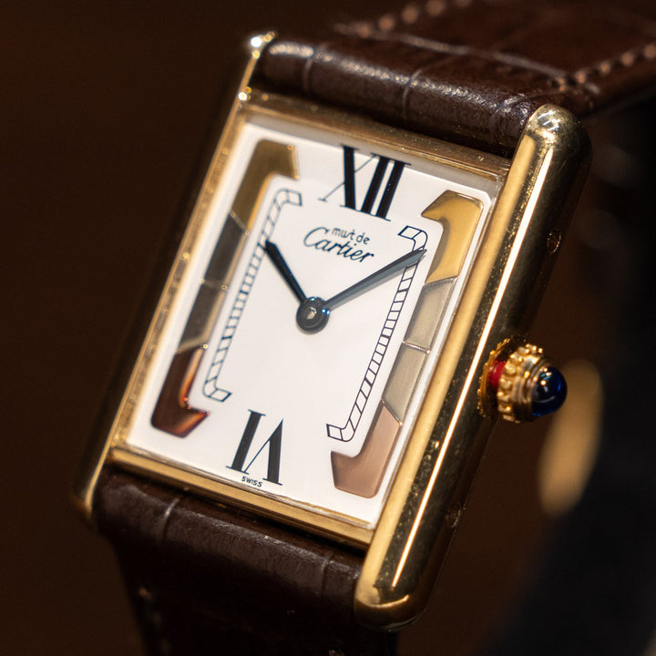 レディース メンズ【Cartier カルティエ】マストタンク LM トリロジーローマ 1985年