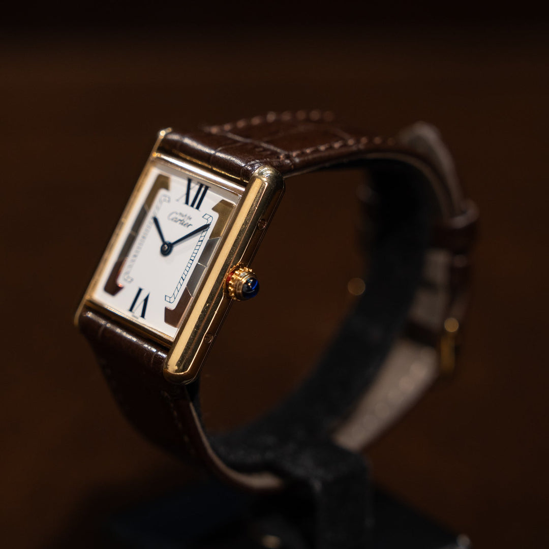 レディース メンズ【Cartier カルティエ】マストタンク LM トリロジーローマ 1985年