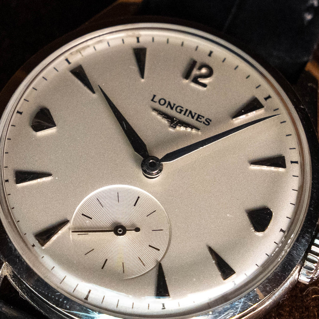 メンズ【LONGINES ロンジン】気品あふれる佇まいが魅力 ラウンド スモセコ 1955年