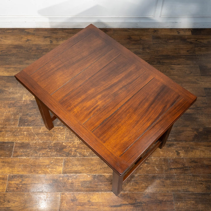 かっちりとした直線的なフォルムが特徴 オーク ドローリーフテーブル /26A