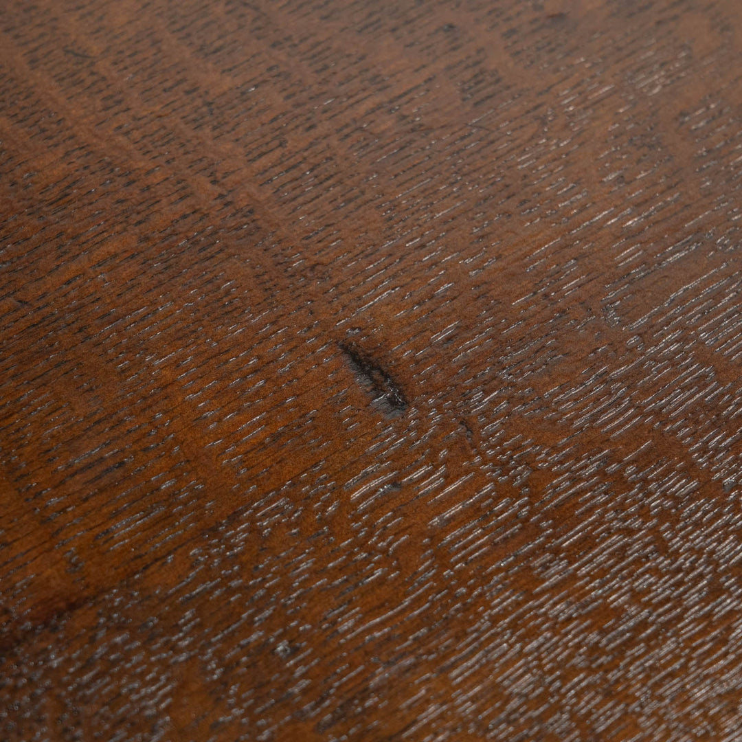 幕板のな彫刻や挽き物装飾がエレガント オーク ラウンド パブテーブル /26A