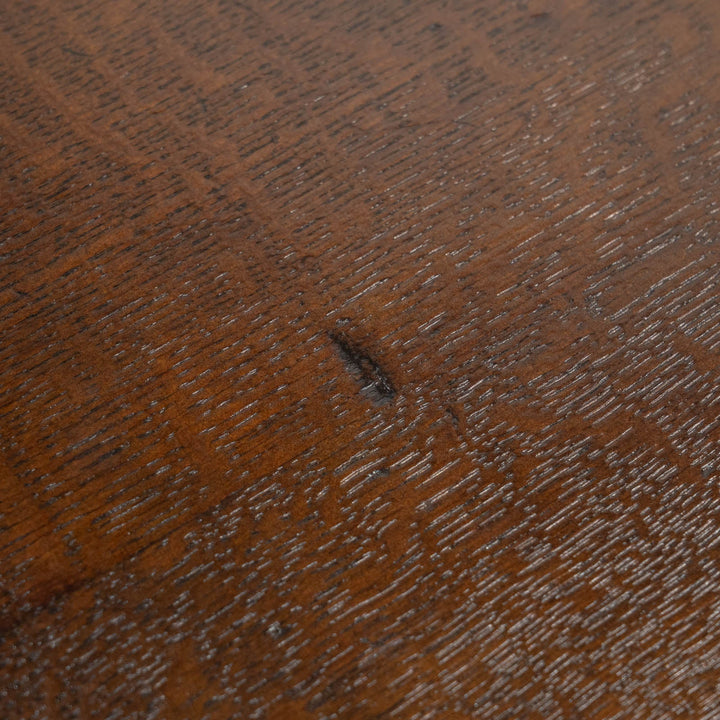 幕板のな彫刻や挽き物装飾がエレガント オーク ラウンド パブテーブル /26A