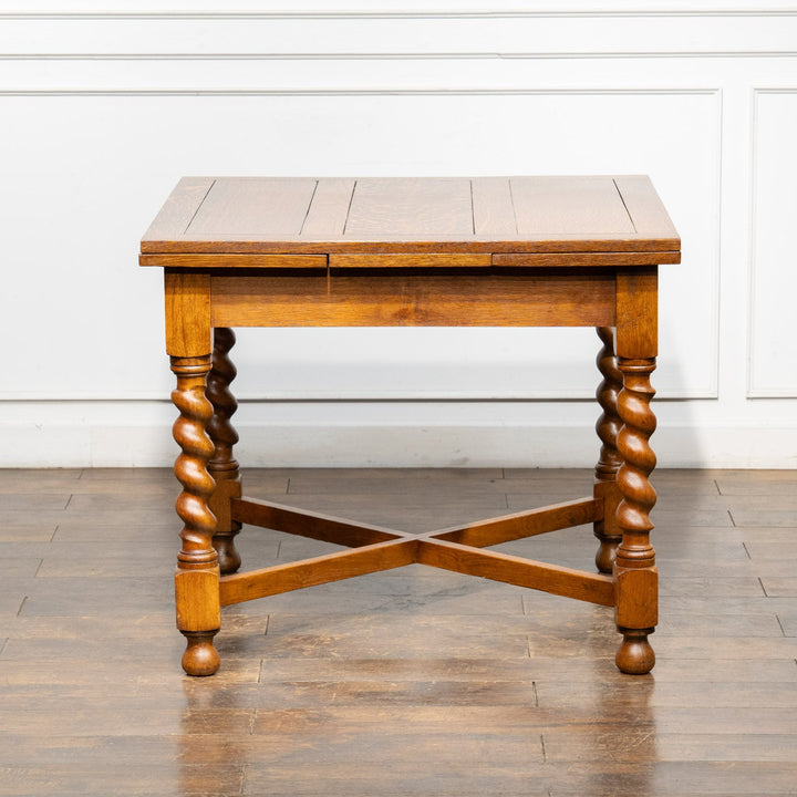 英国伝統の装飾のツイストレッグが華やか ドローリーフ 伸長式ダイニングテーブル /26A