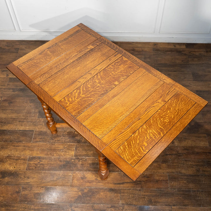 英国伝統の装飾のツイストレッグが華やか ドローリーフ 伸長式ダイニングテーブル /26A